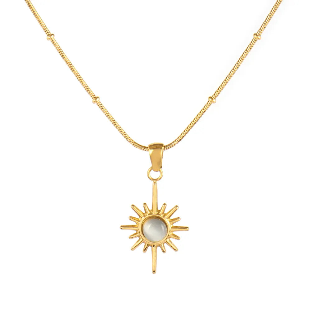Serene Turquoise Starburst Necklace