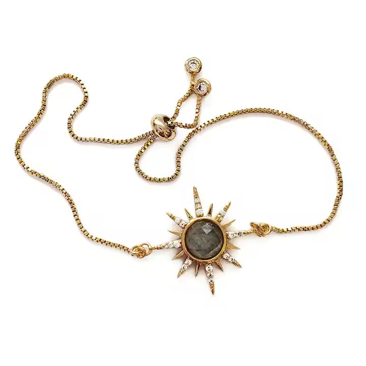 Northern Gleam Labradorite Bracelet