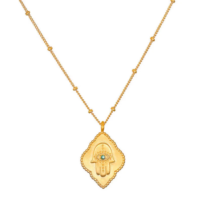 Harbored Hamsa Necklace