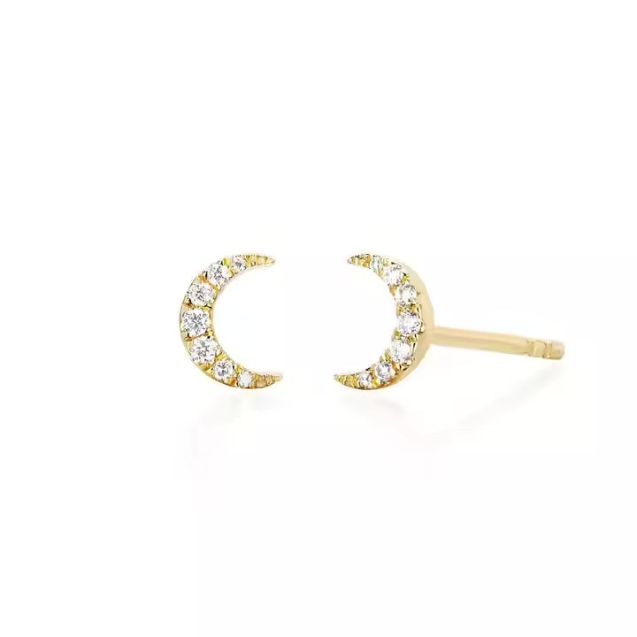 Selene Glow Moon Studs