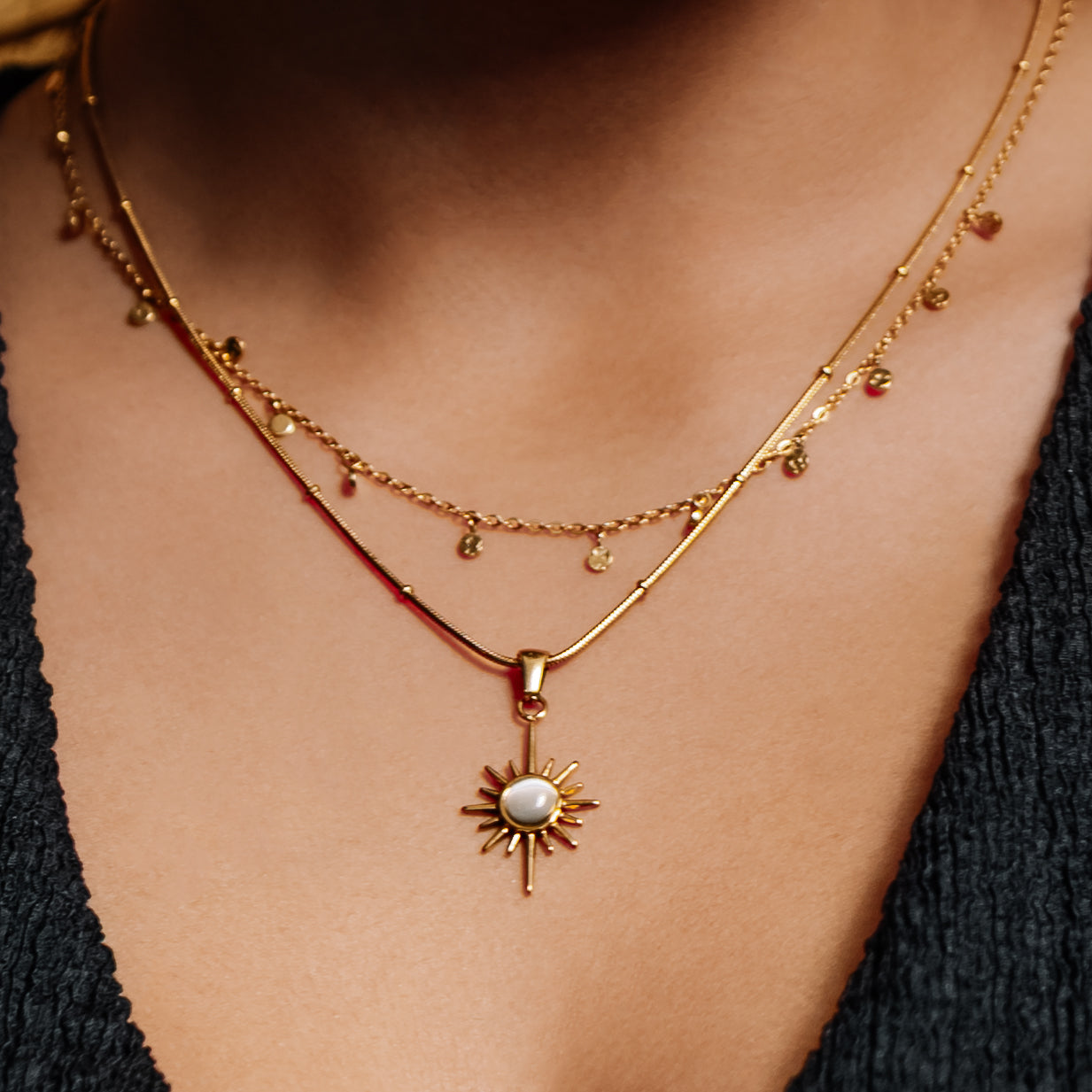Serene Turquoise Starburst Necklace
