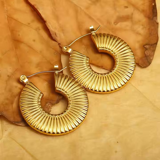 Solar Glow Hoop earring