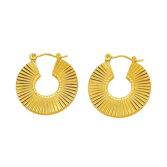 Solar Glow Hoop earring