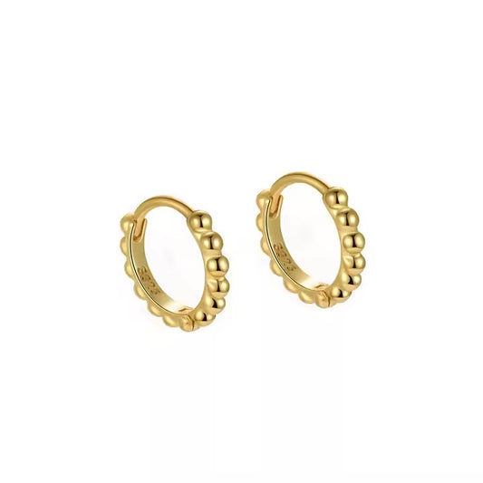 Elegant Charm Dot Hoop Earrings
