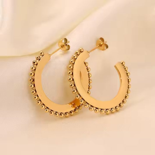 Golden Orbit Hoops