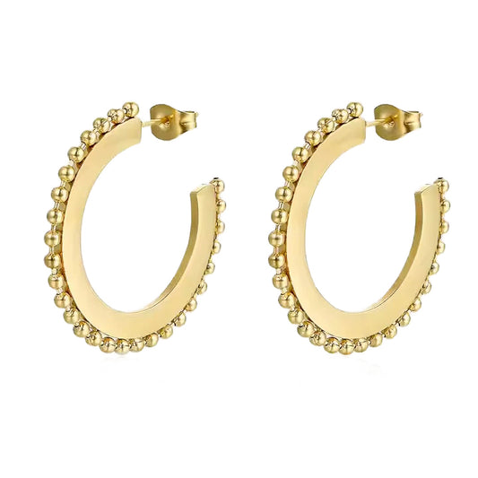 Golden Orbit Hoops