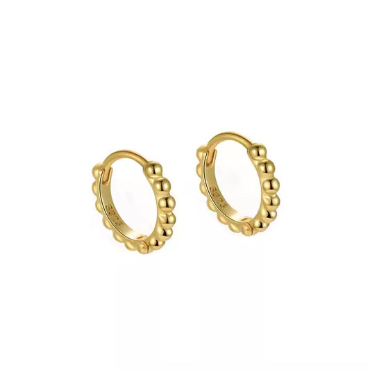 Elegant Charm Dot Hoop Earrings