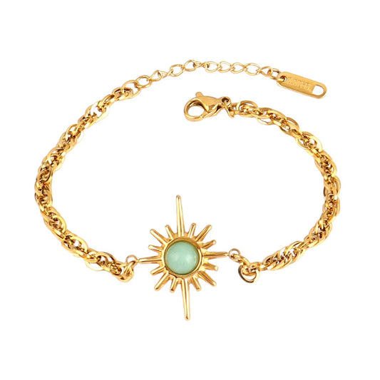 Serene Turquoise Starburst Bracelet